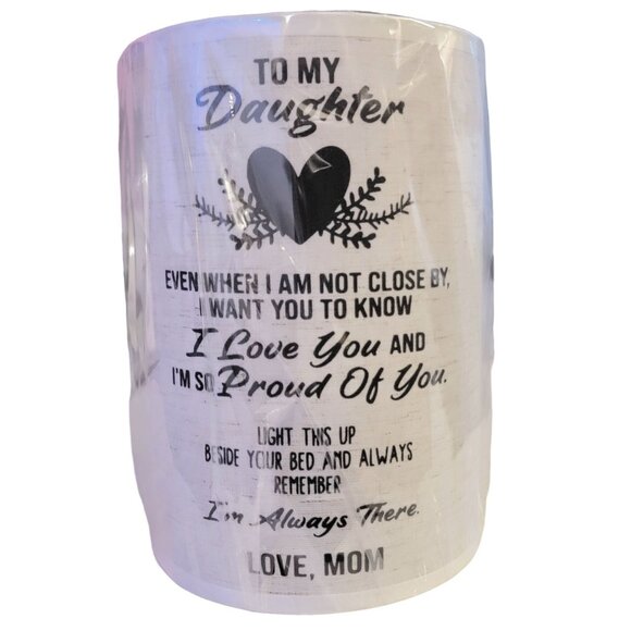 Bedside Table Lamp Daughter Gift Linen Shade Beige Wood Base LED Bulb USB Plug - Picture 2 of 16